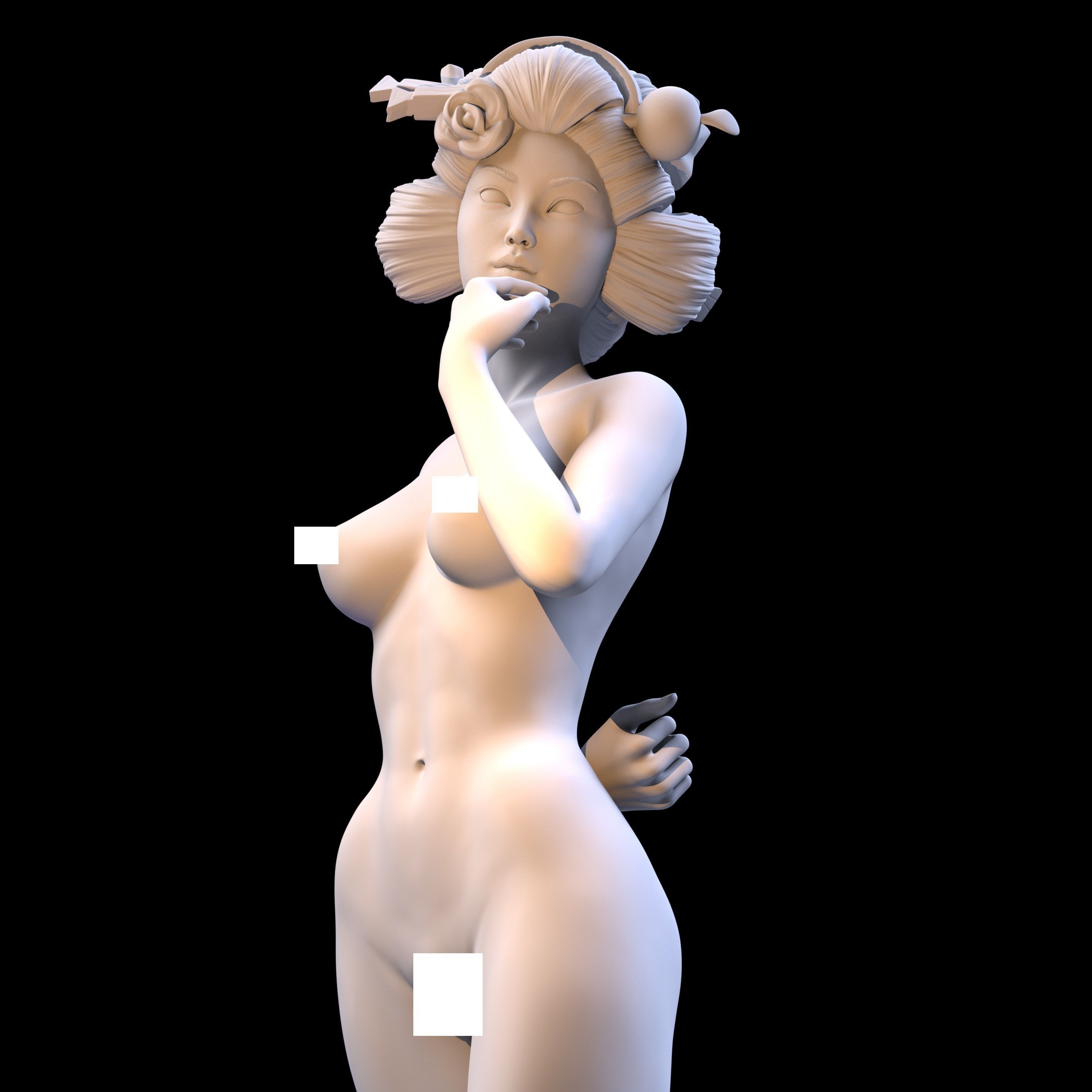 Geisha - Maiko 3D print model_7