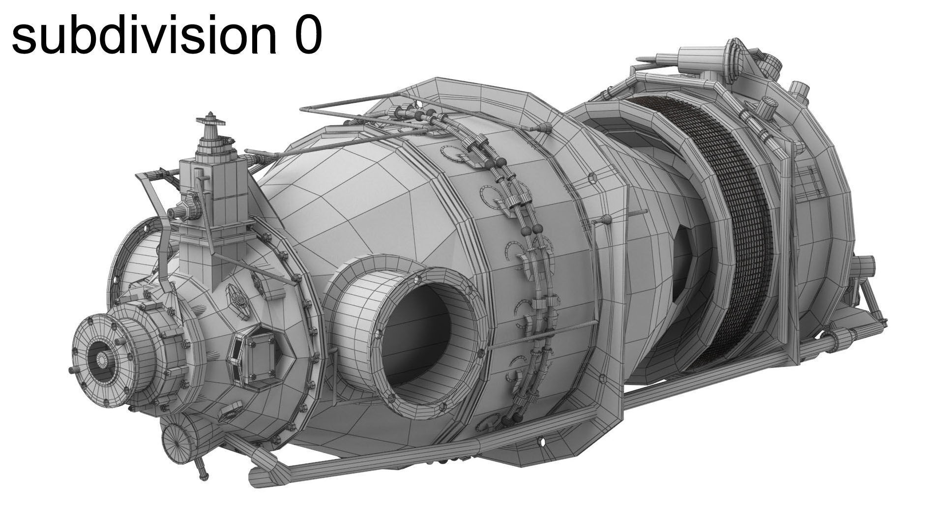 Turboprop Aircraft Engine Pratt and Whitney Canada PT6 PBR 3D model_25
