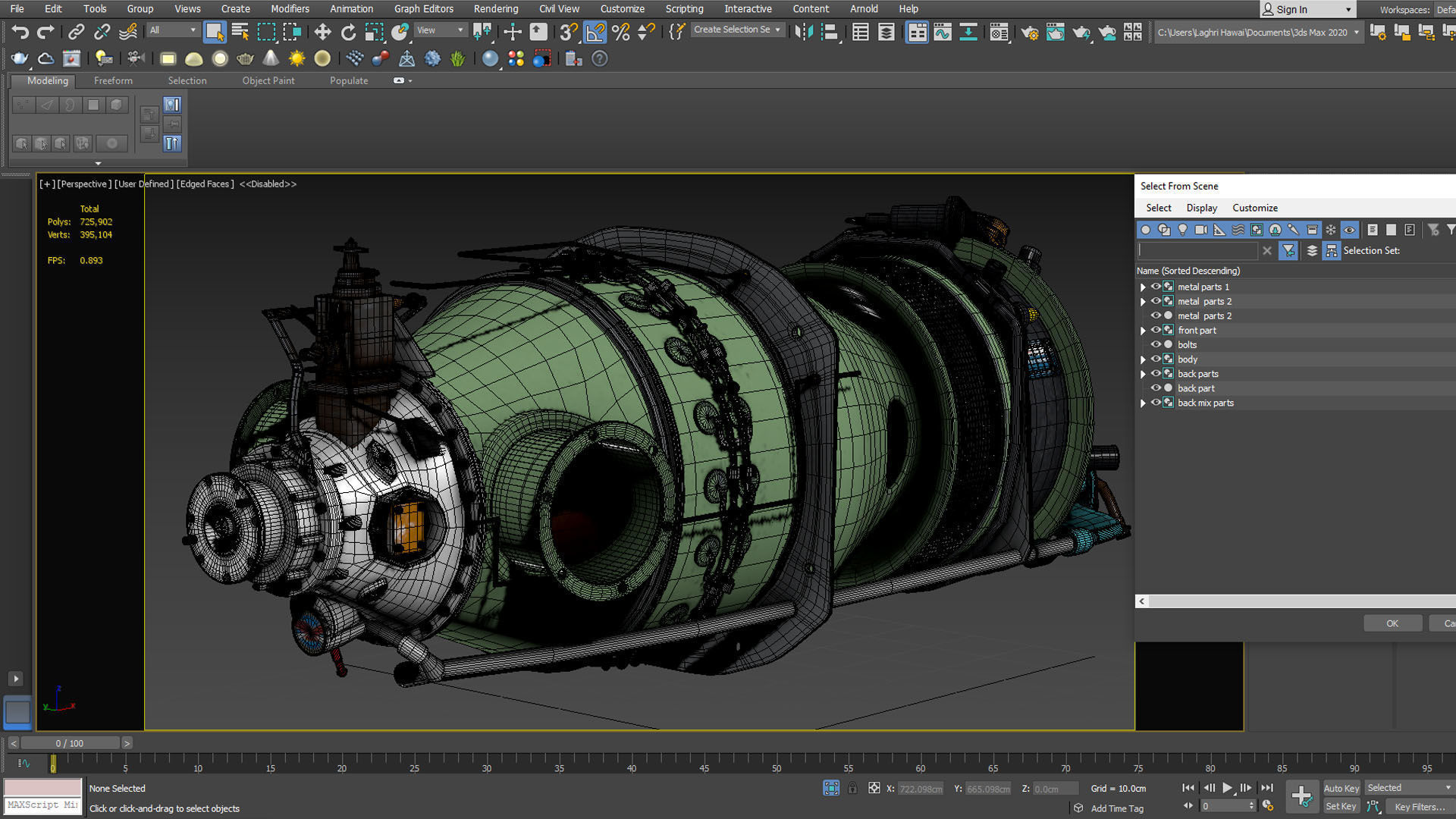 Turboprop Aircraft Engine Pratt and Whitney Canada PT6 PBR 3D model_42