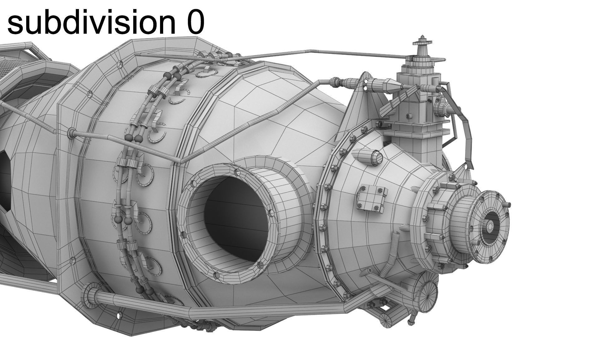 Turboprop Aircraft Engine Pratt and Whitney Canada PT6 PBR 3D model_29