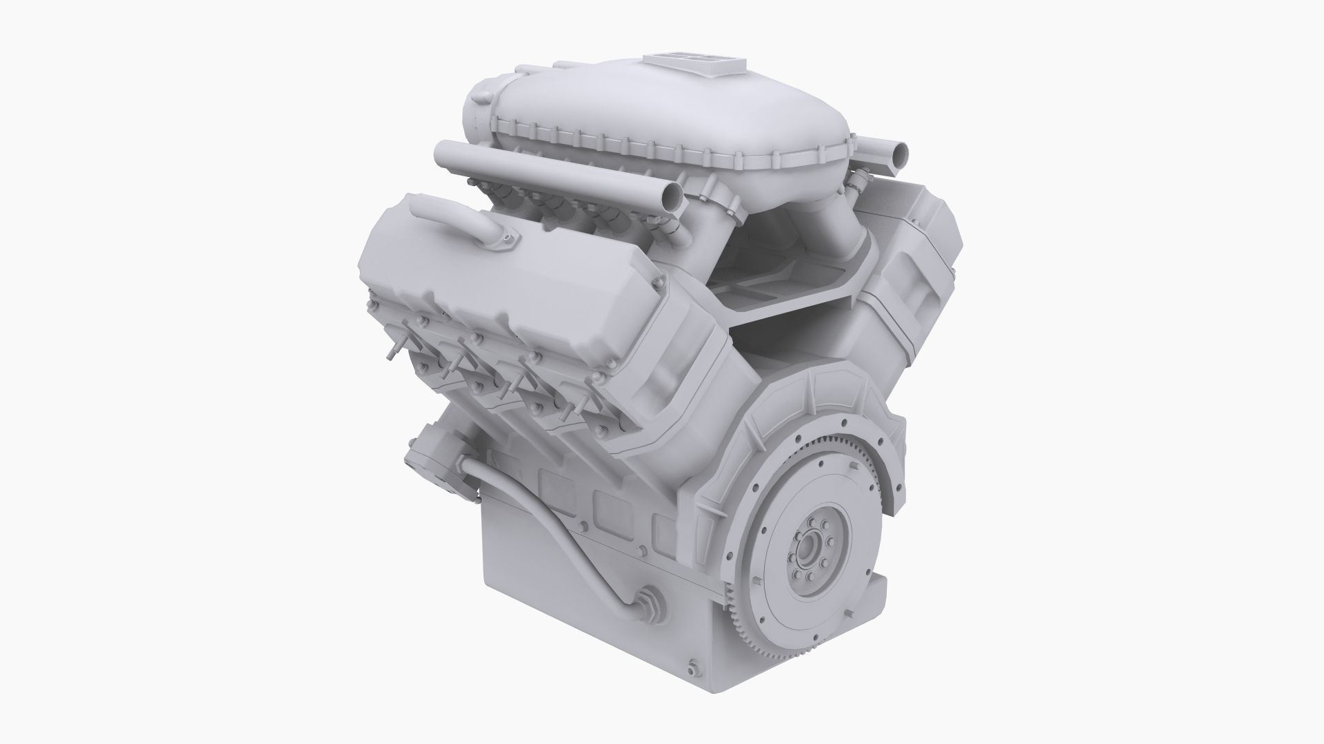 Proline 481x engine Low-poly 3D model_12
