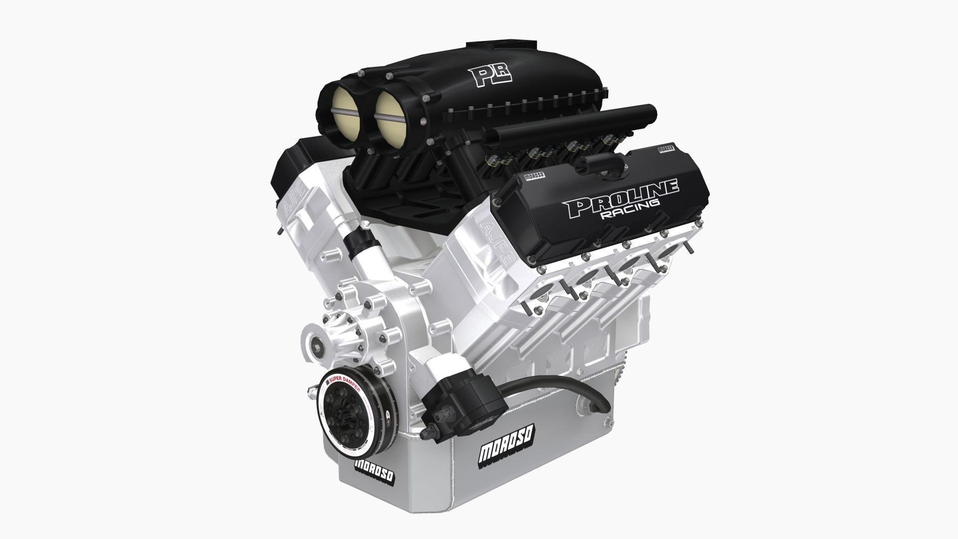 Proline 481x engine Low-poly 3D model_2