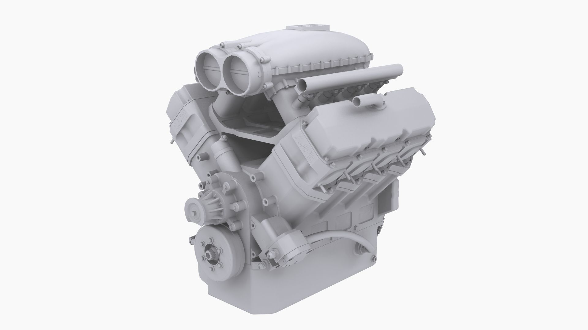 Proline 481x engine Low-poly 3D model_11