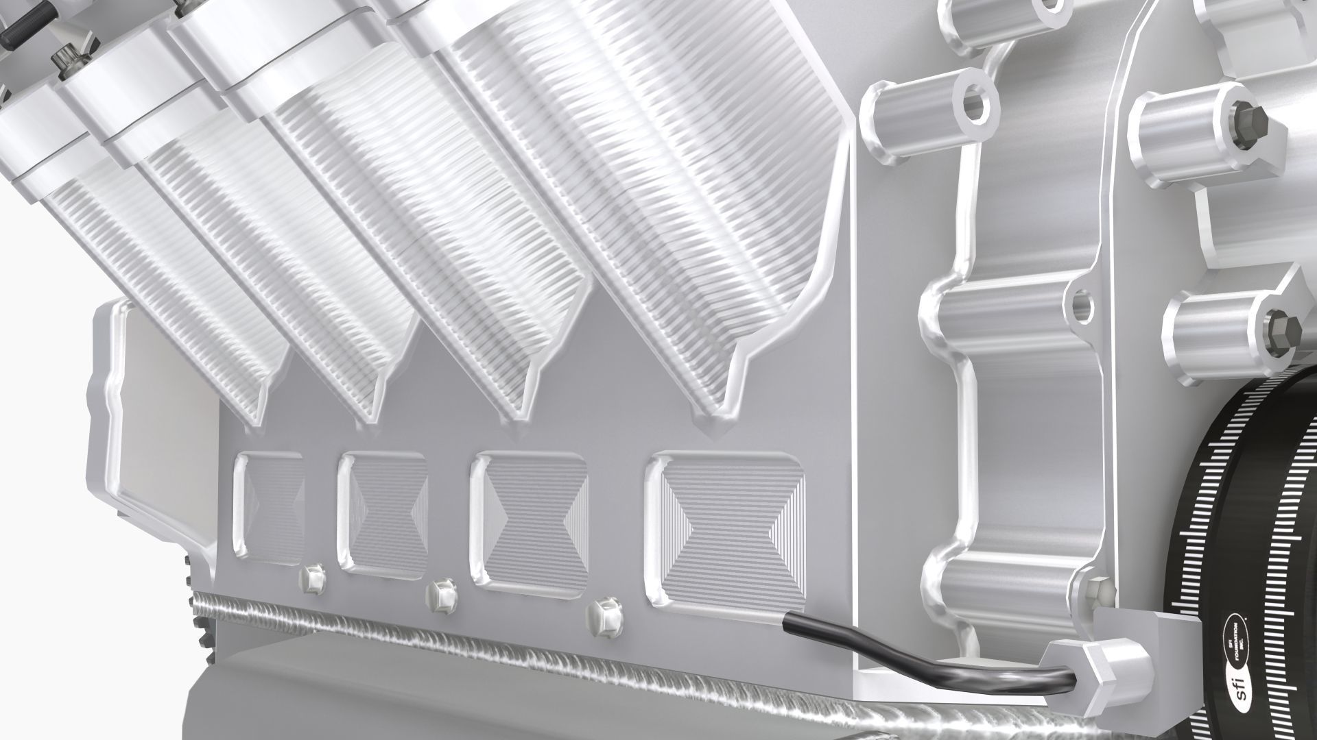 Proline 481x engine Low-poly 3D model_6