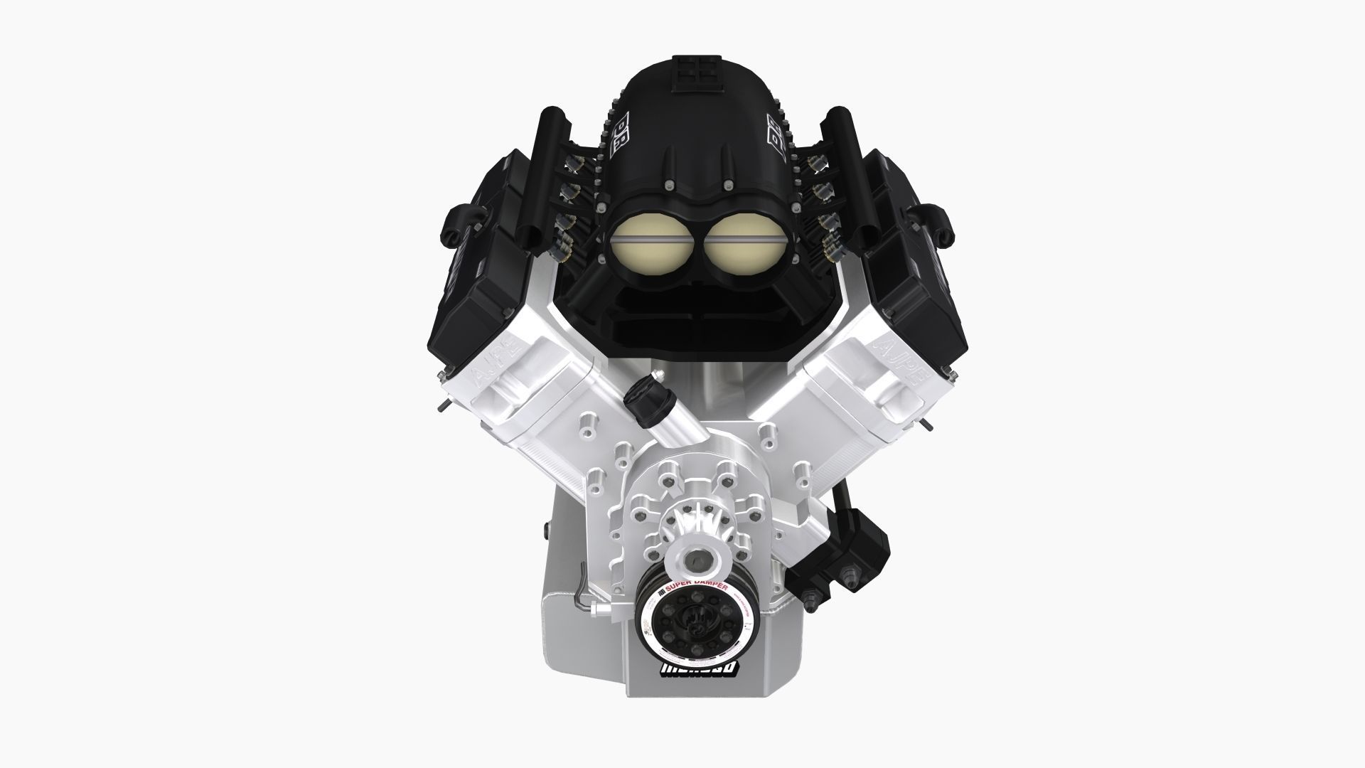 Proline 481x engine Low-poly 3D model_1