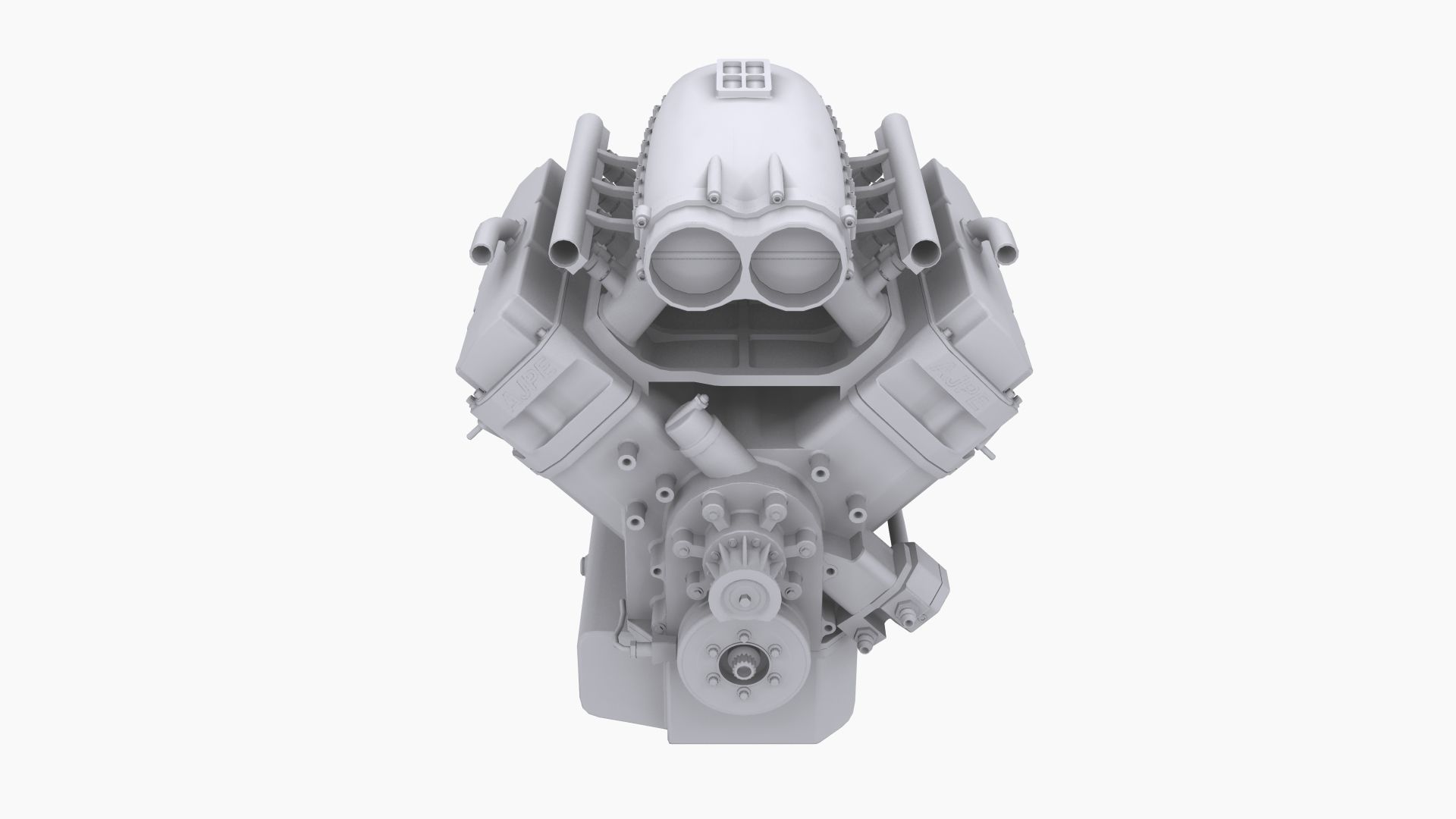 Proline 481x engine Low-poly 3D model_10
