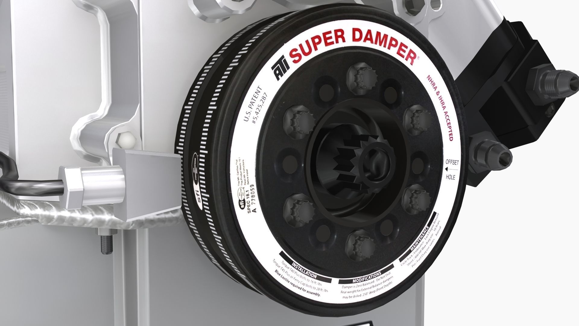 Proline 481x engine Low-poly 3D model_7