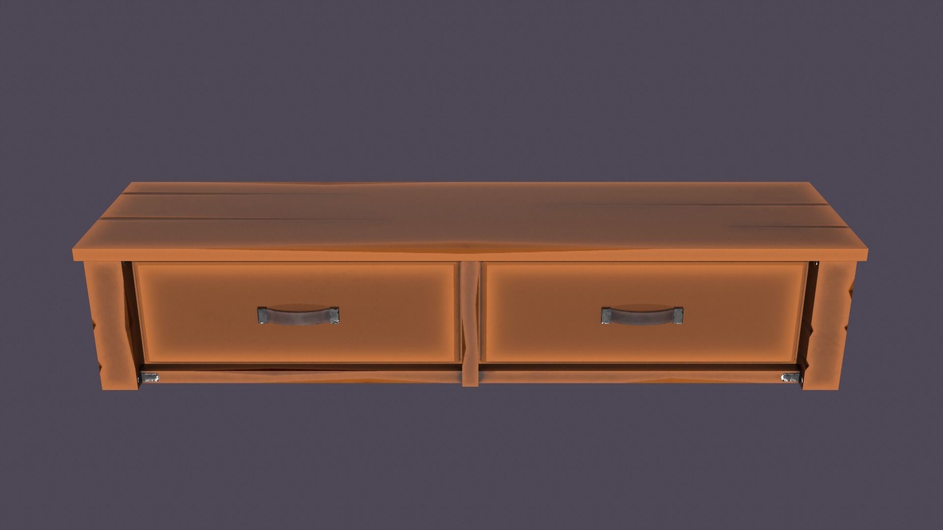 Stylized medieval cupboards pack Low-poly 3D model_16