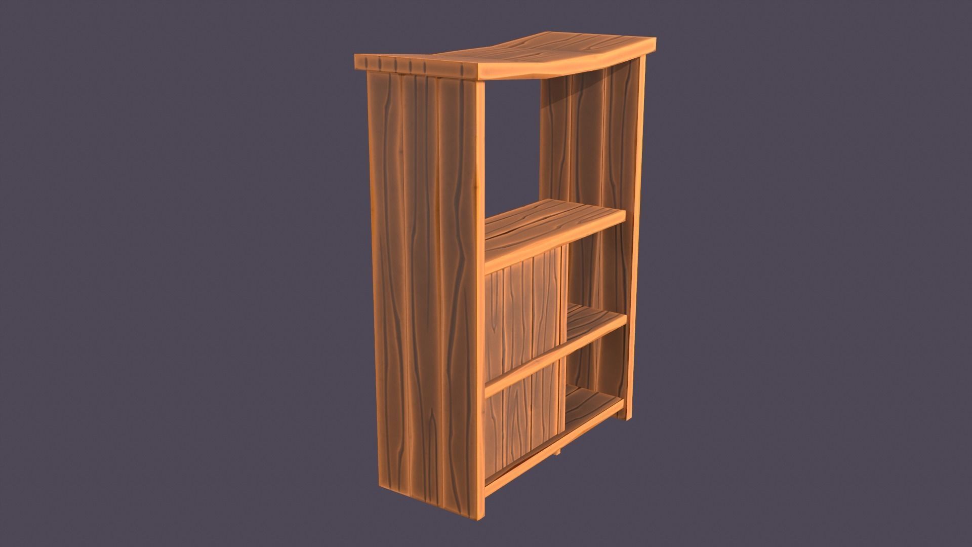 Stylized medieval cupboards pack Low-poly 3D model_5