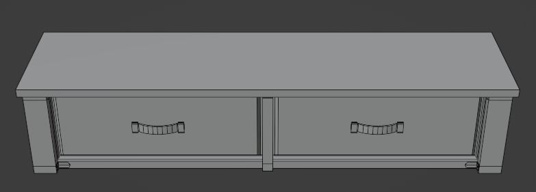 Stylized medieval cupboards pack Low-poly 3D model_24