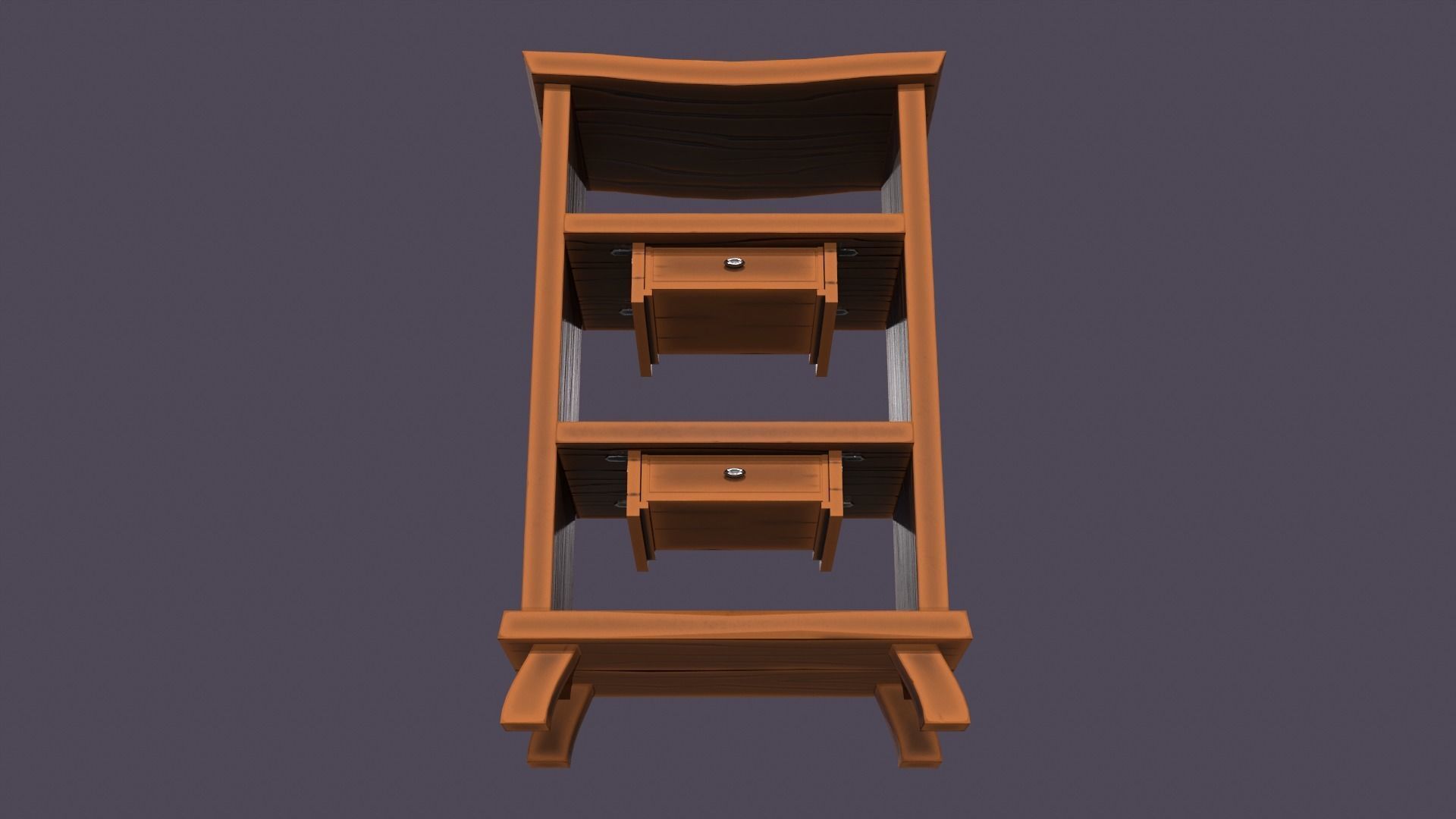 Stylized medieval cupboards pack Low-poly 3D model_14