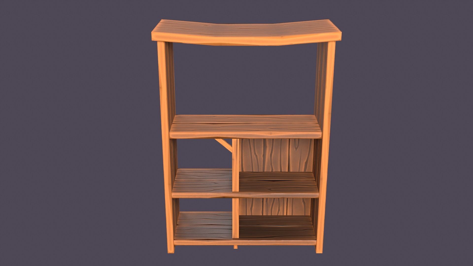Stylized medieval cupboards pack Low-poly 3D model_3