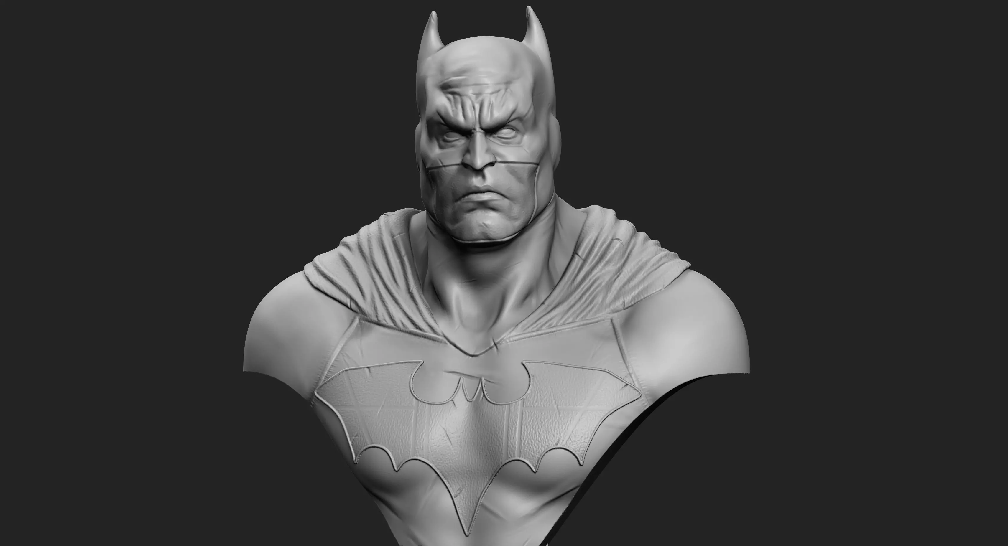 Bust of Batman  Free 3D print model_0