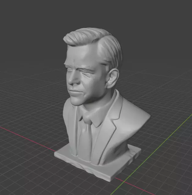 Matt Damon 3D print model_9