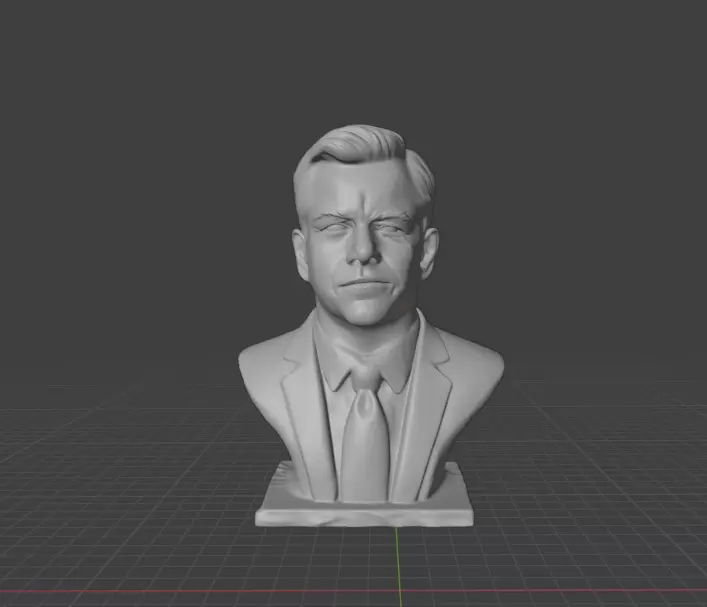 Matt Damon 3D print model_1