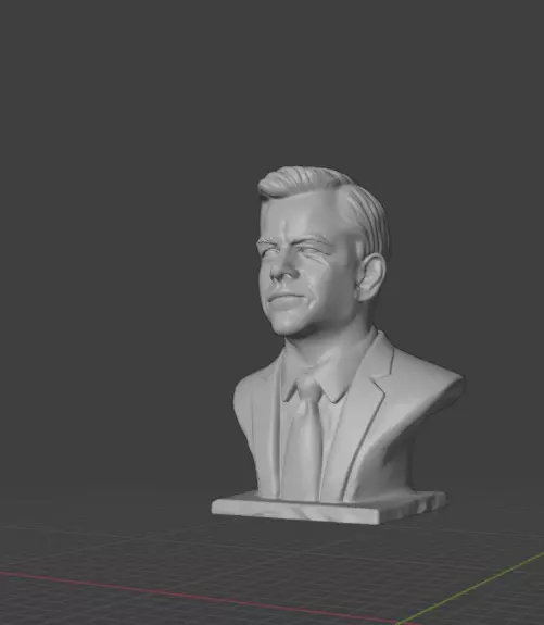 Matt Damon 3D print model_5