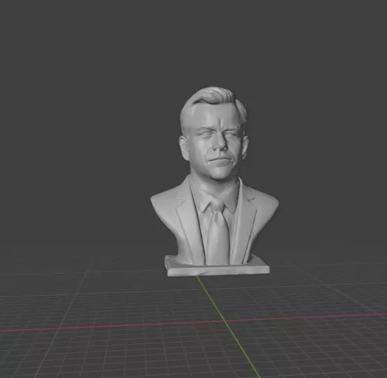 Matt Damon 3D print model_7