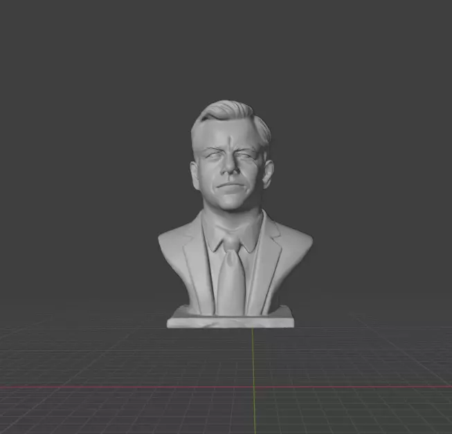 Matt Damon 3D print model_0