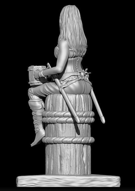 Female Pirate 3D print model_1