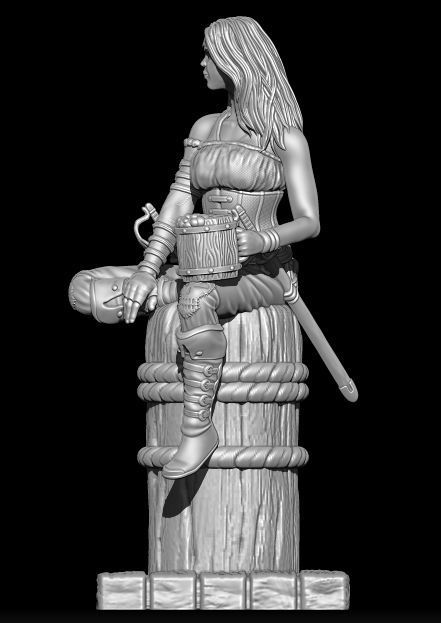 Female Pirate 3D print model_2