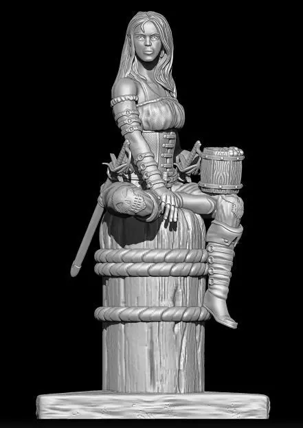Female Pirate 3D print model_0