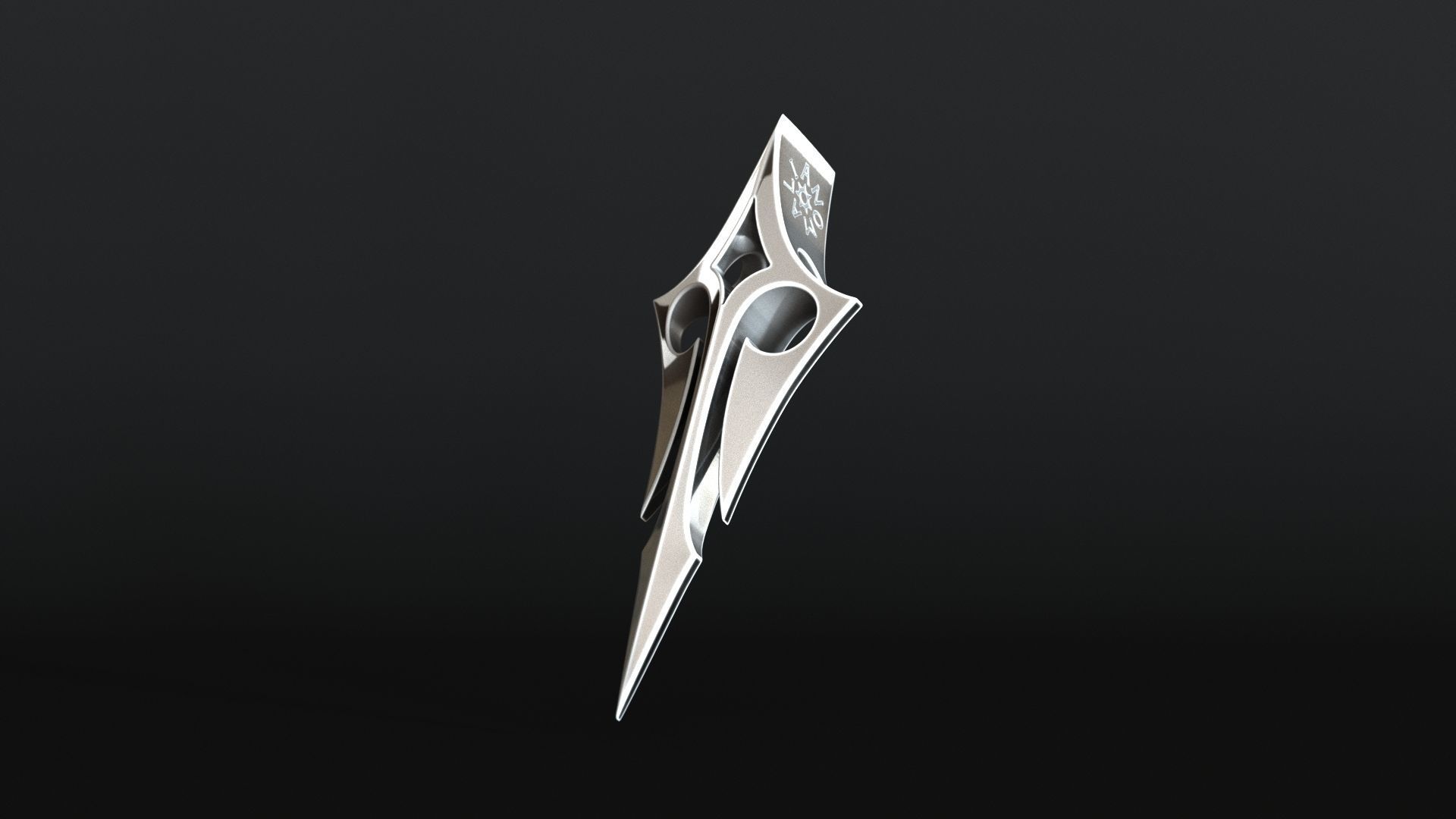 Elven Arrow Pendant H 3D Model 3D print model_19