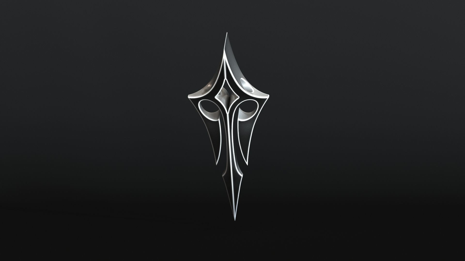 Elven Arrow Pendant H 3D Model 3D print model_13