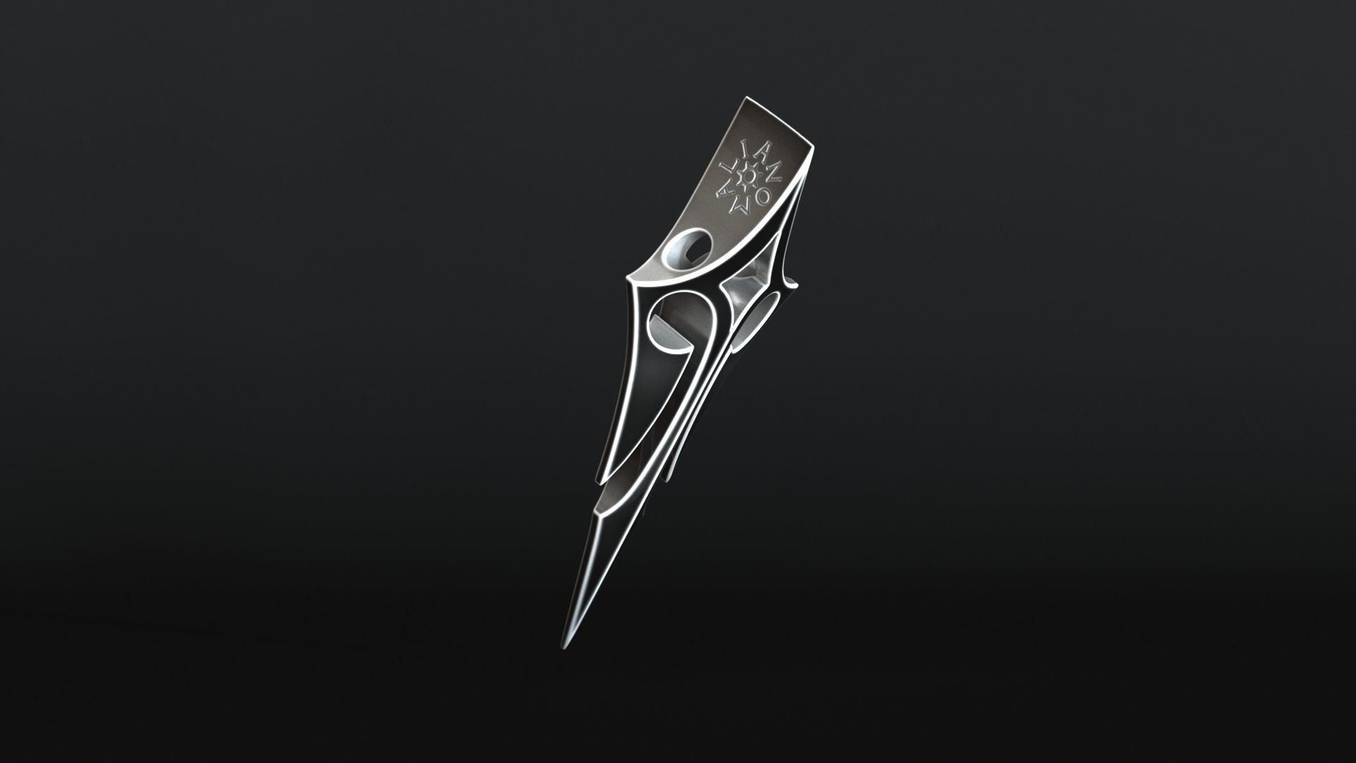 Elven Arrow Pendant H 3D Model 3D print model_15