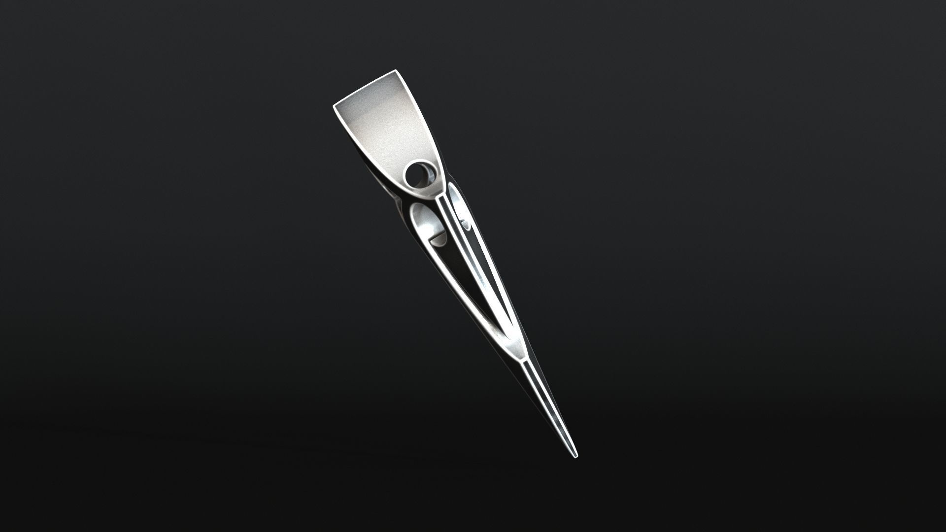 Elven Arrow Pendant H 3D Model 3D print model_10