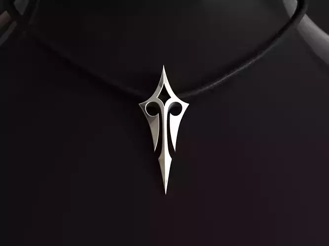 Elven Arrow Pendant H 3D Model 3D print model