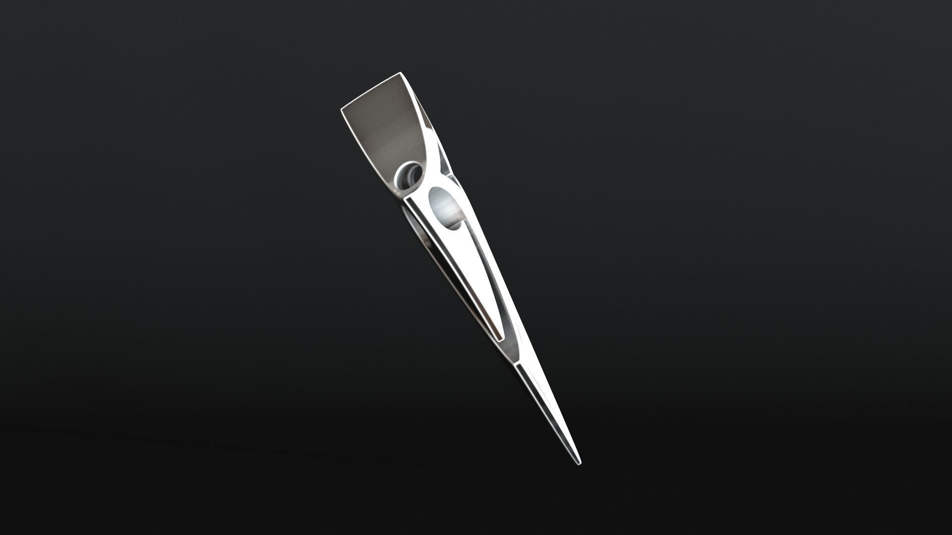 Elven Arrow Pendant H 3D Model 3D print model_9