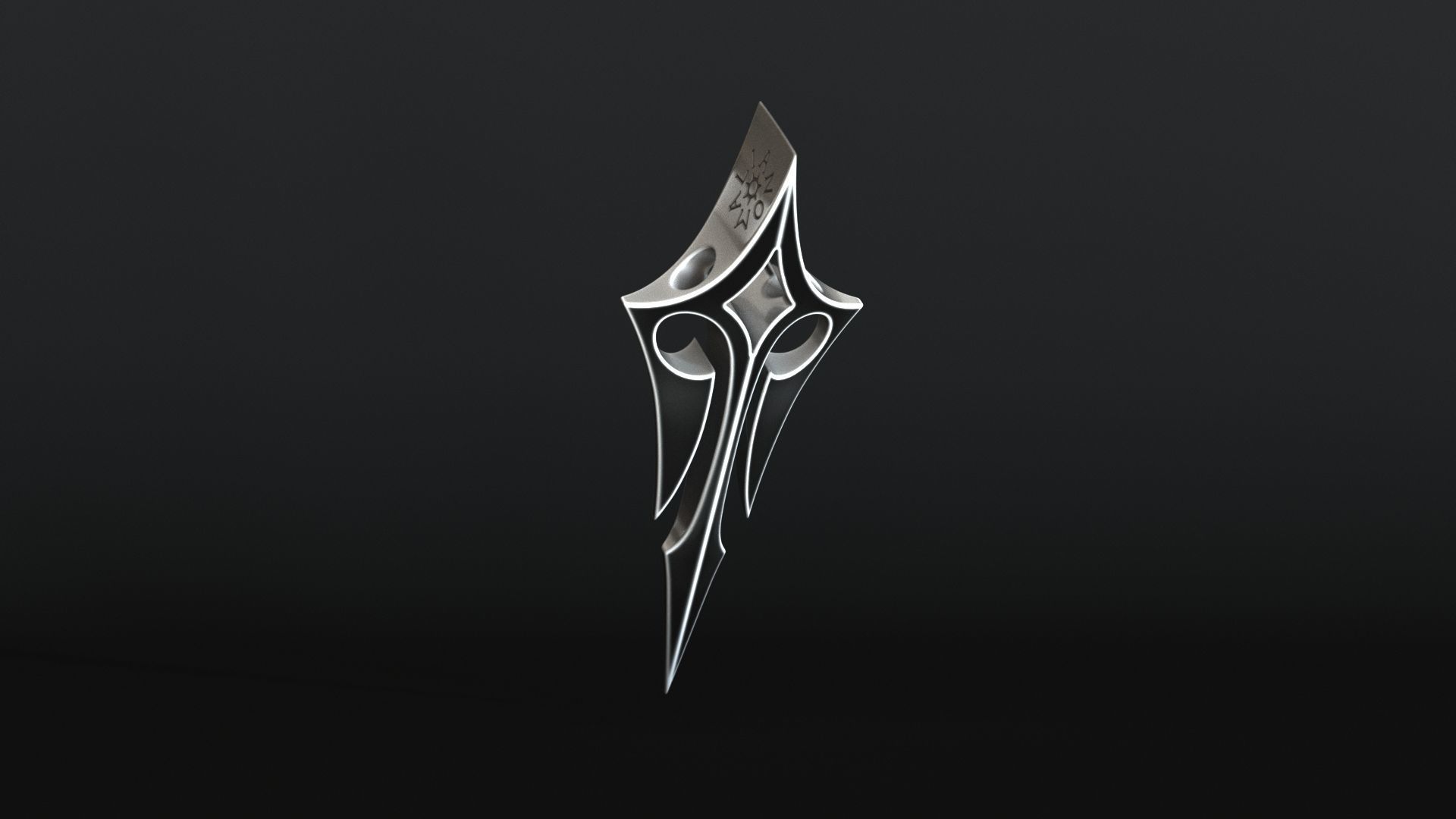 Elven Arrow Pendant H 3D Model 3D print model_14