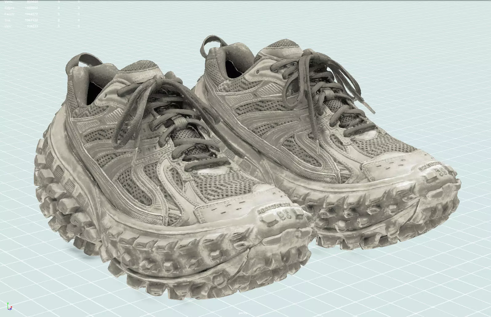Balenciaga Defender sneaker 3D model | CGTrader