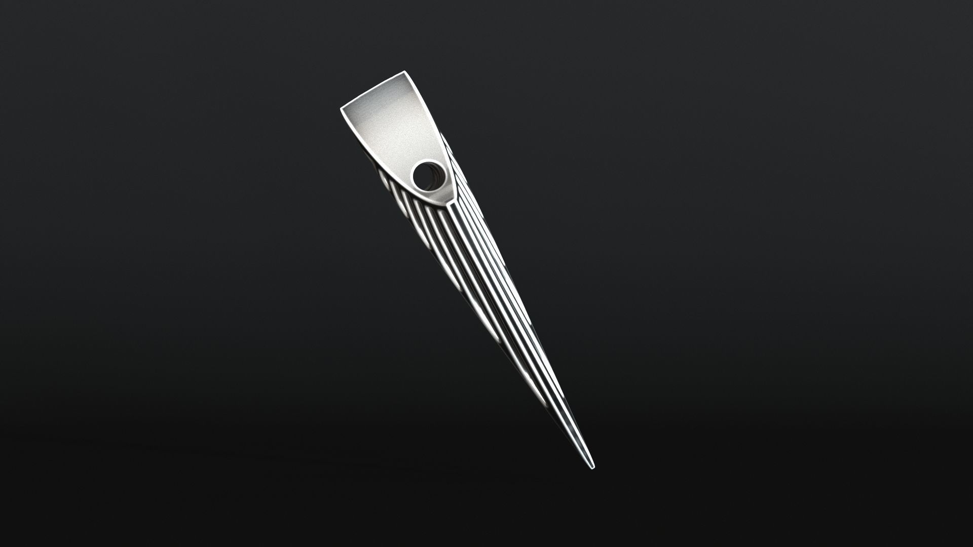 Elven Arrow Pendant I 3D Model 3D print model_10