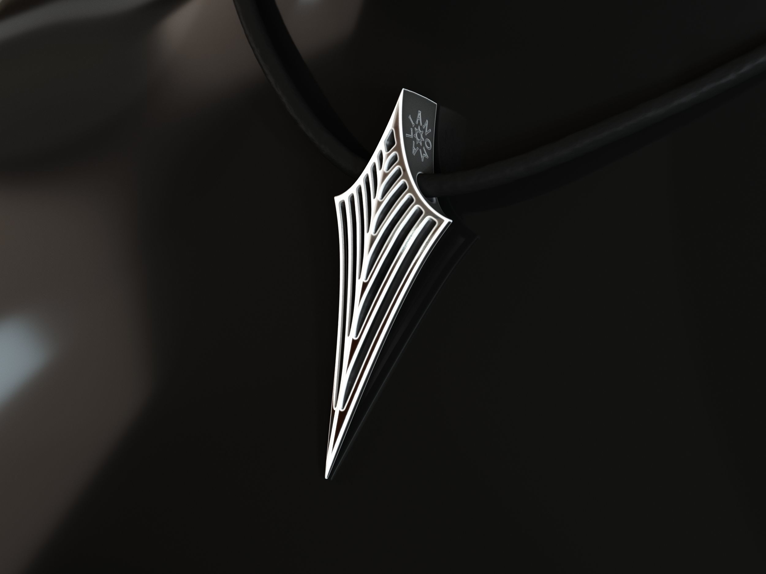 Elven Arrow Pendant I 3D Model 3D print model_3