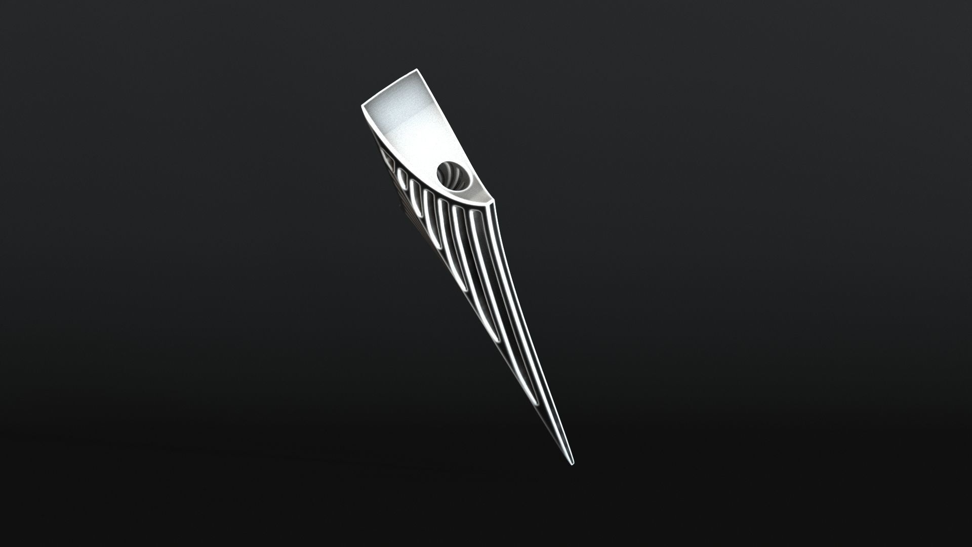 Elven Arrow Pendant I 3D Model 3D print model_11