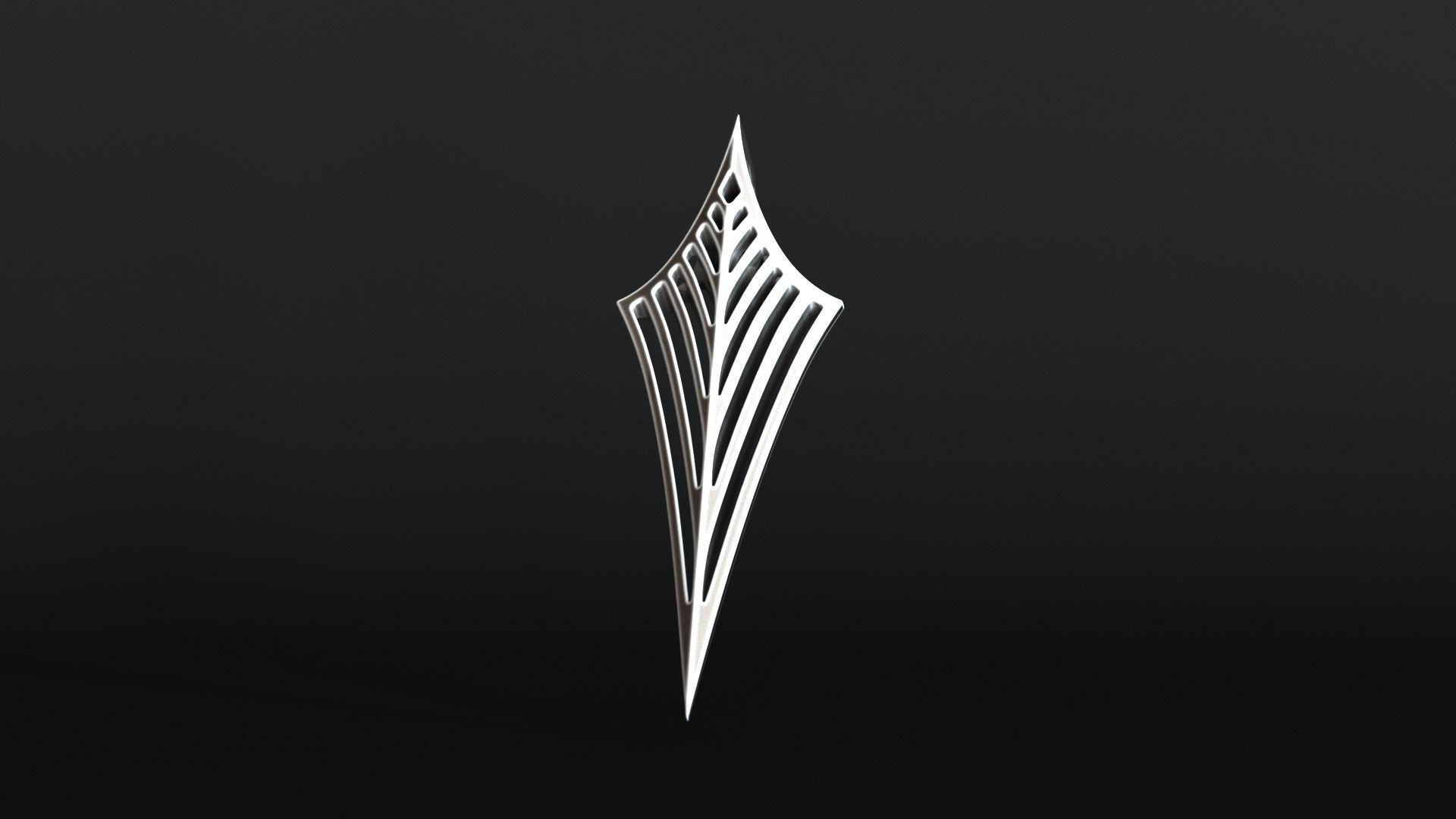 Elven Arrow Pendant I 3D Model 3D print model_20