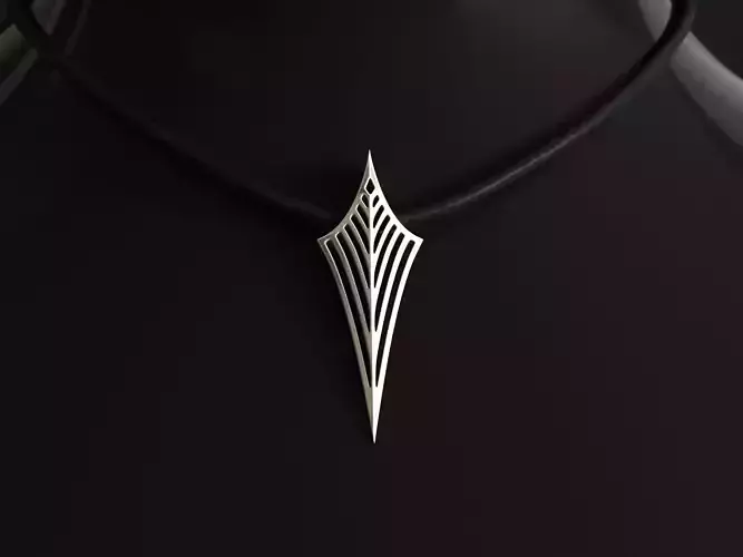 Elven Arrow Pendant I 3D Model 3D print model