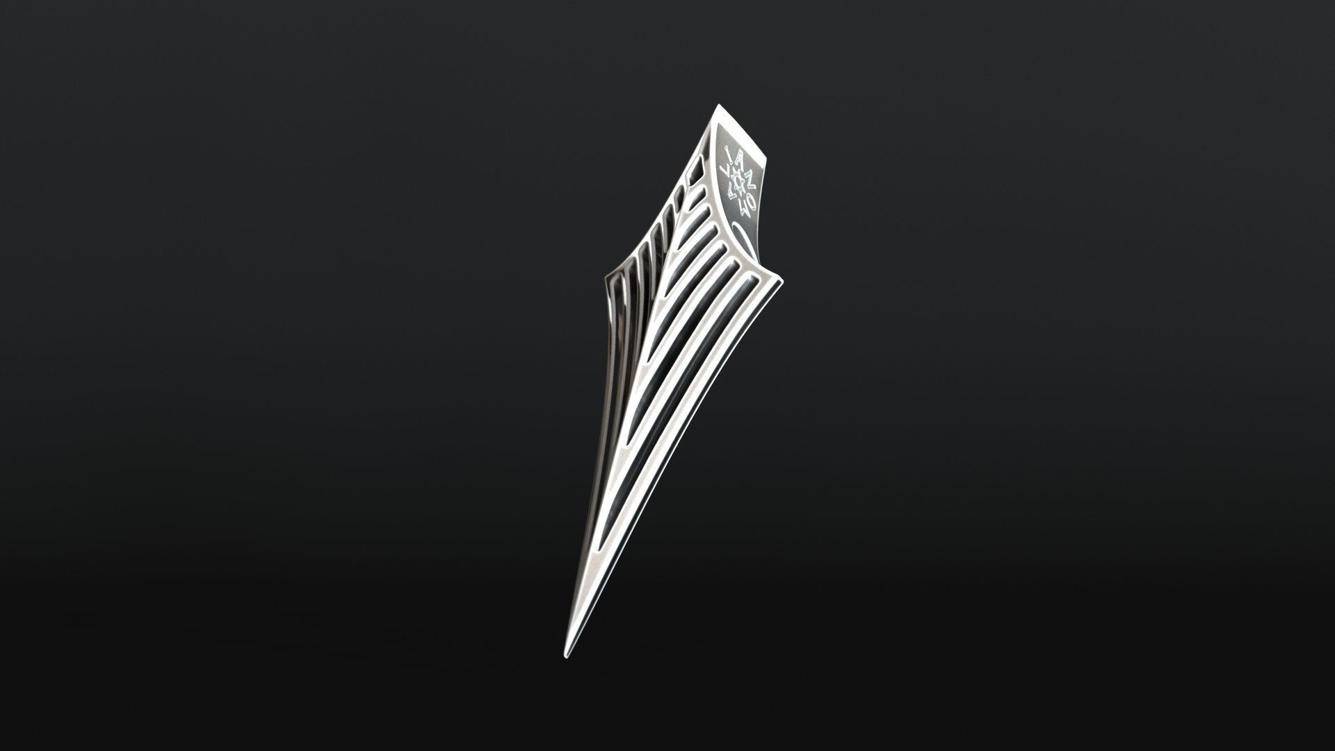 Elven Arrow Pendant I 3D Model 3D print model_19