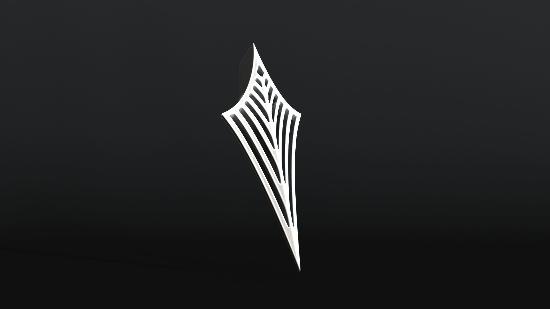 Elven Arrow Pendant I 3D Model 3D print model_7