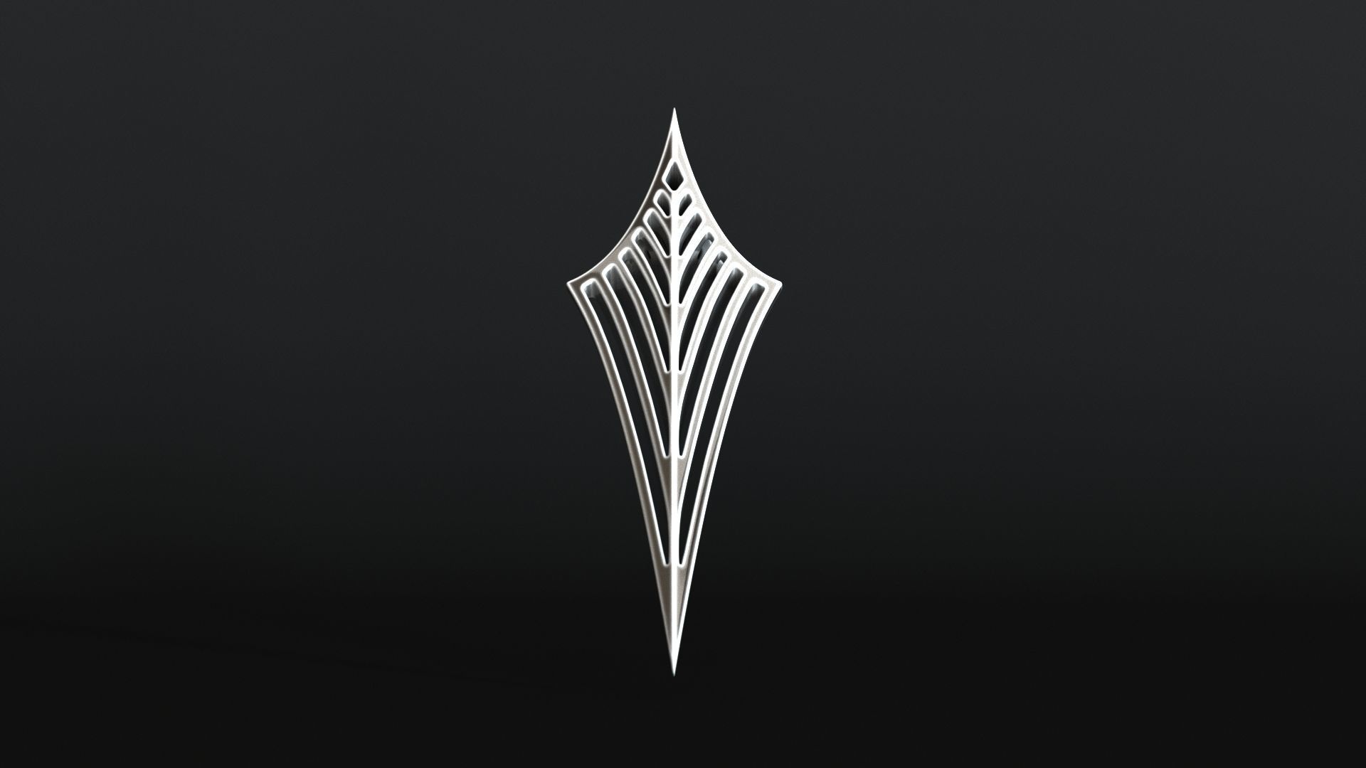 Elven Arrow Pendant I 3D Model 3D print model_6