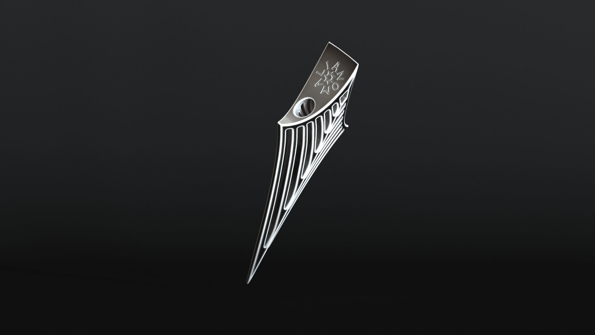 Elven Arrow Pendant I 3D Model 3D print model_15