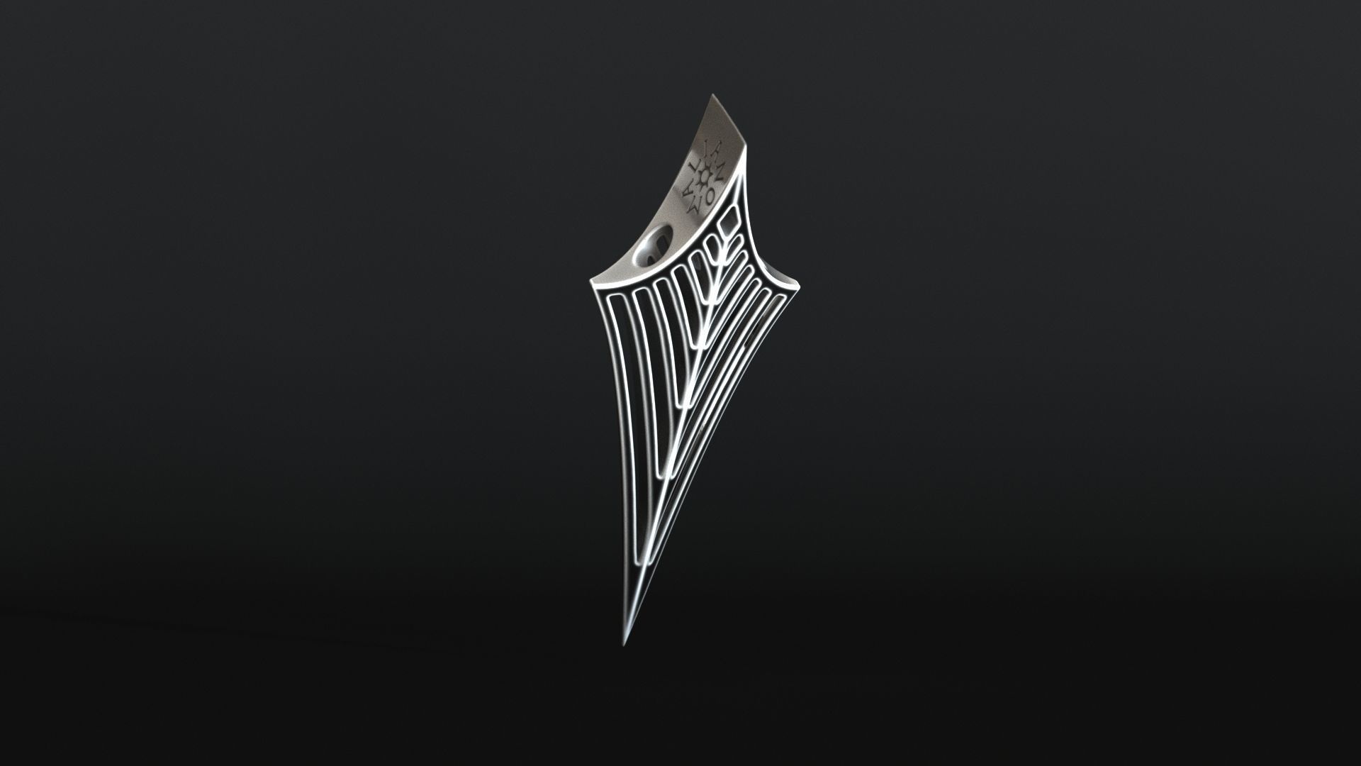 Elven Arrow Pendant I 3D Model 3D print model_14