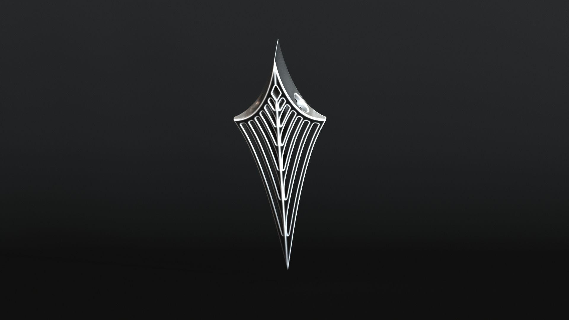 Elven Arrow Pendant I 3D Model 3D print model_13