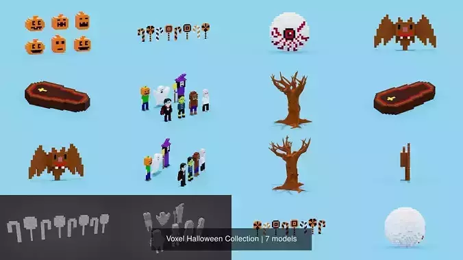 Voxel Halloween Collection 