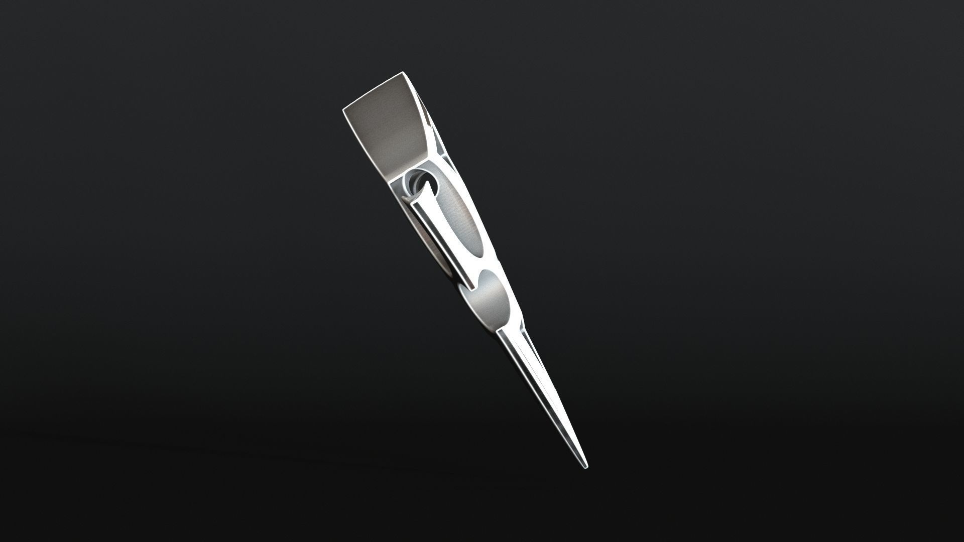 Elven Arrow Pendant J 3D Model 3D print model_9