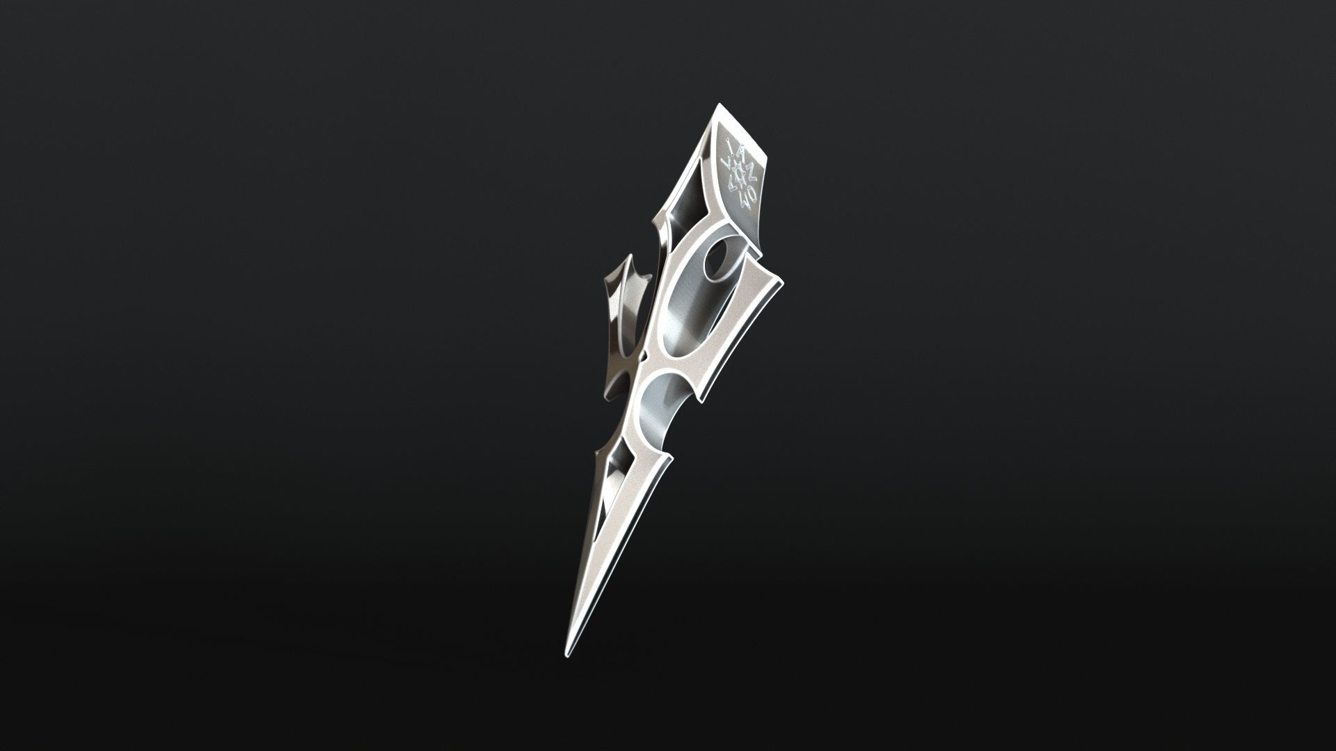 Elven Arrow Pendant J 3D Model 3D print model_19