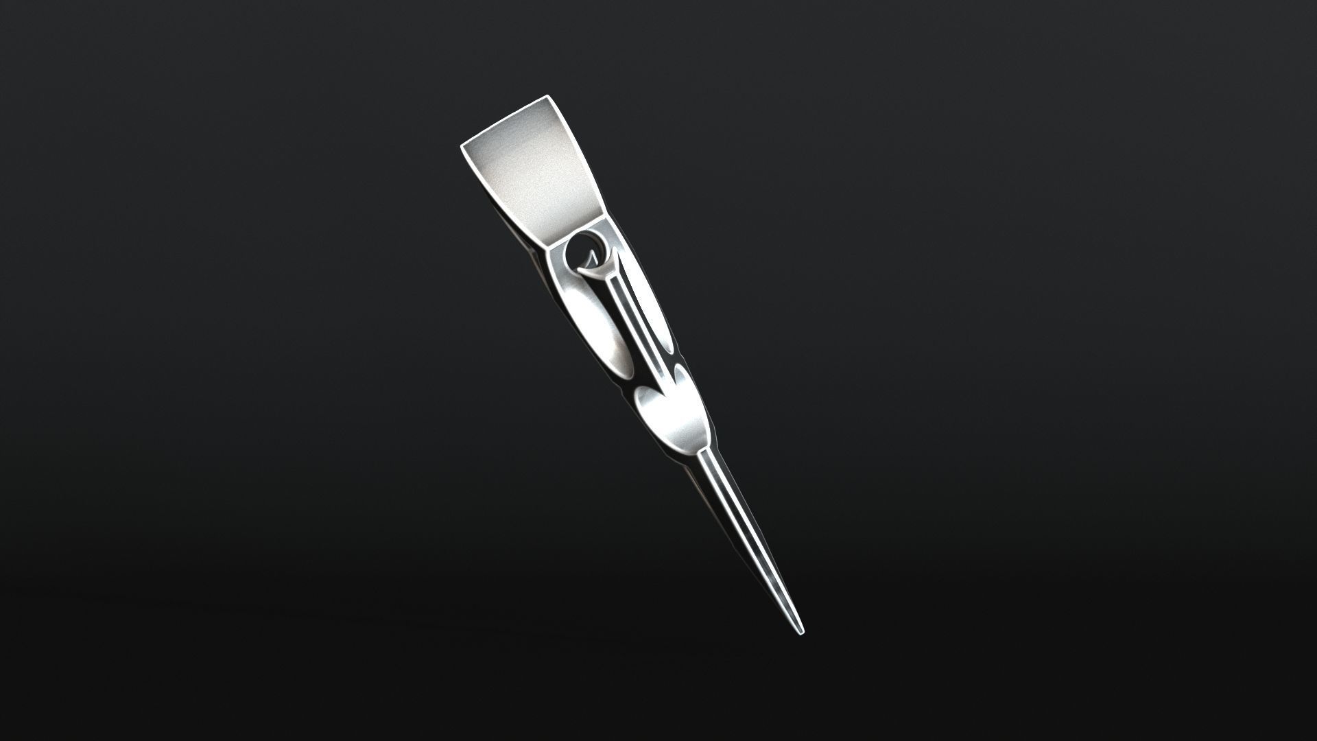 Elven Arrow Pendant J 3D Model 3D print model_10