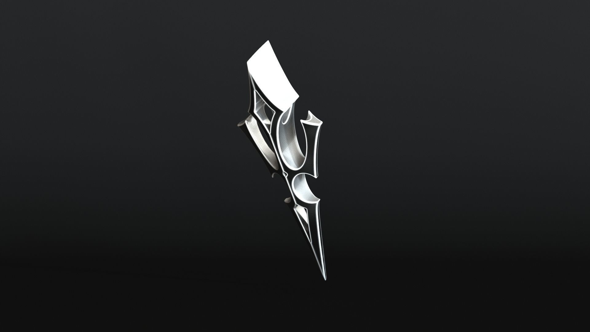 Elven Arrow Pendant J 3D Model 3D print model_12