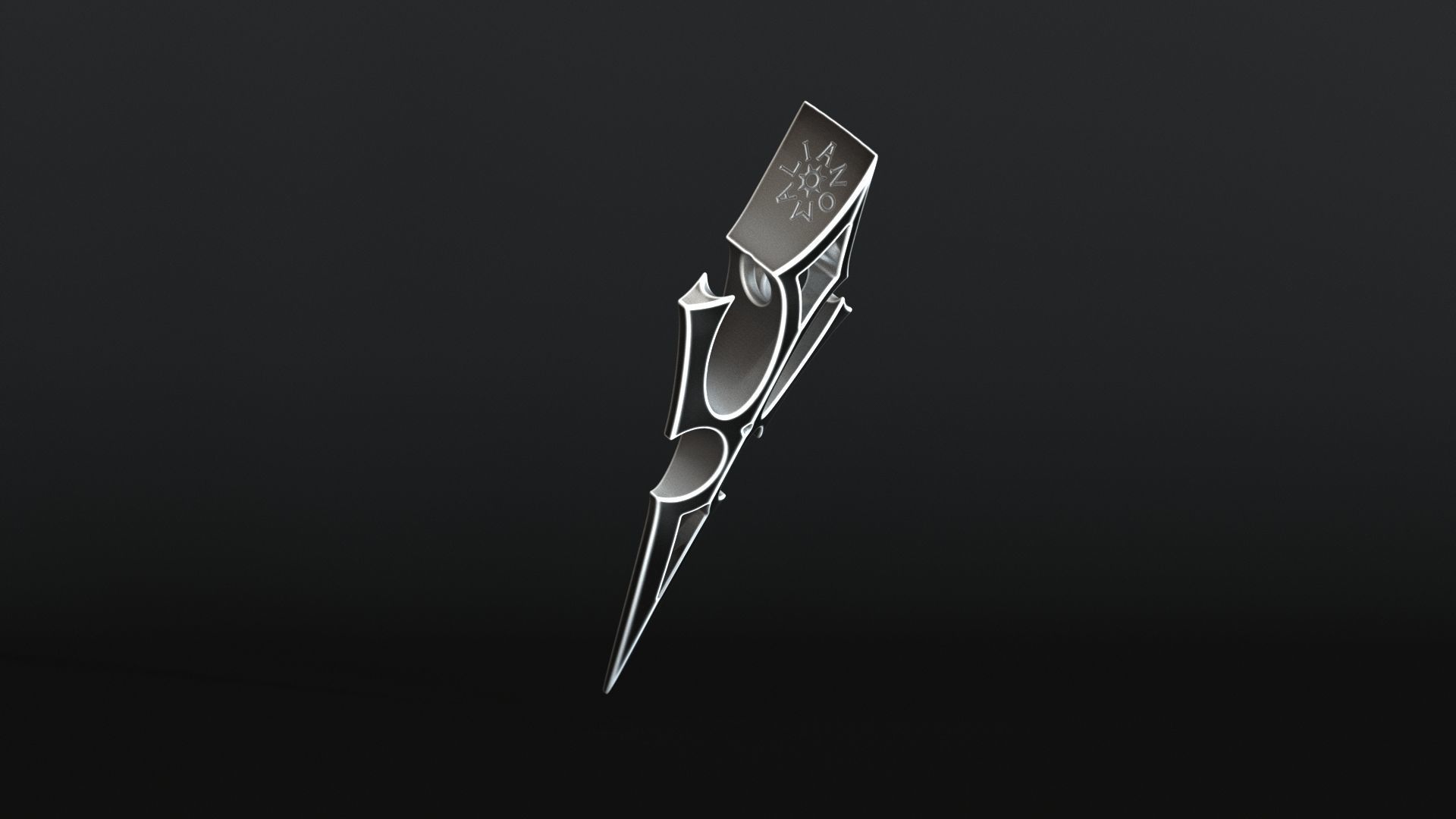 Elven Arrow Pendant J 3D Model 3D print model_15